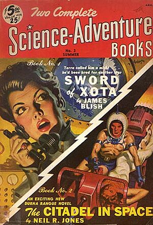 Two complete science adventure books 1951sum n3