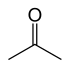 Acetone-2D-skeletal.svg