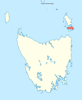 Australia Tasmania location map Cape Barren Island.png