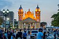 Basilica of the chinita on the night of the Nazarene procession