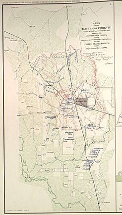 Battle map of Corinth