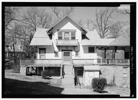 Closer view of the front elevation, with scale - National Park Seminary, Swiss Chalet, 2802 Woodstock Avenue, Silver Spring, Montgomery County, MD HABS MD,16-SILSPR,2O-2