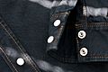 Denim jacket cuff closeup