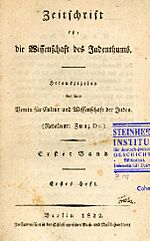 Die wissenschaft des Judentums