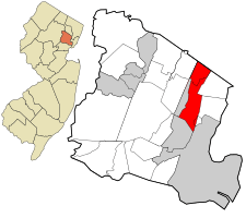 Location in Essex County and the state of New Jersey.