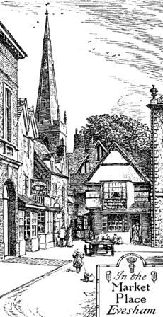 Evesham - Market Place - Project Gutenberg eText 13754