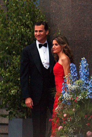 Felipe and Letizia in Stockholm