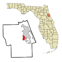 Location in Flagler County and the state of Florida