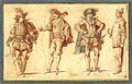 Four Commedia dell’Arte Figures claude-gillot