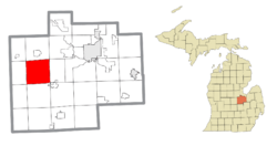 Location within Saginaw County