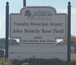 KFKN airport sign