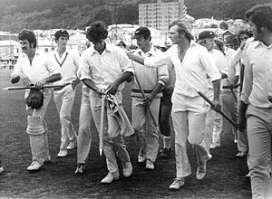 New Zealand Cricket Team after First Win Against England