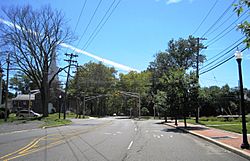 Plainsboro Center located in the middle of the township