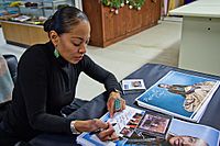 Radmilla Cody Signing Autographs