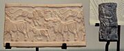 Susa III or Proto-Elamite cylinder seal 3150-2800 BC Louvre Museum Sb 1484