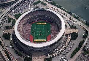 Three Rivers Stadium aerial view 1996