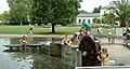 Wasserspielplatz im Palmengarten in Frankfurt am Main