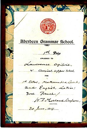 Aberdeen Grammar School 1st prize 1915