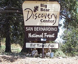 Big Bear Discovery Center sign