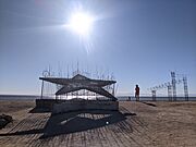 Bombay Beach art pieces