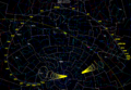 Comet Hale-Bopp starmap 1997