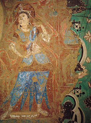 Dunhuang Mogao mural repainted