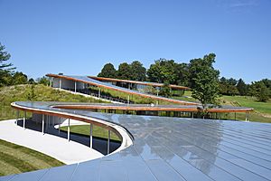 Grace Farms River building roof