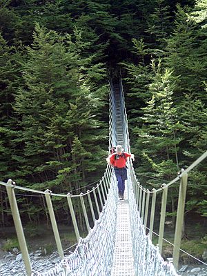 Huxley River swing bridge