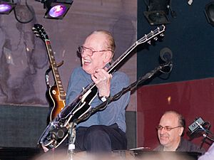 Les Paul laughing