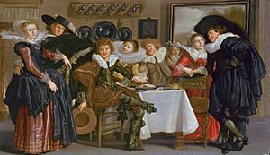 Merry company, by Dirck Hals