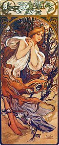 Mucha seasons 1897 spring