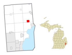 Location within Macomb County