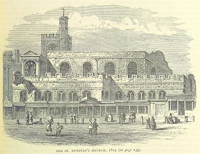 ONL (1887) 1.133 - Old St Dunstan's Church, 1814