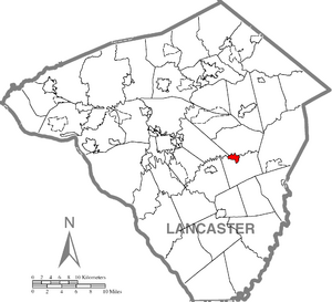 Location in Lancaster County