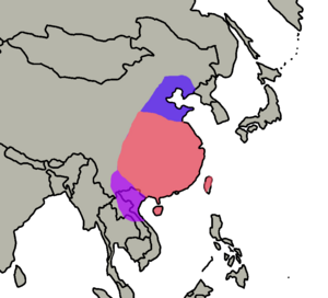 Pycnonotus sinensis distribution.png