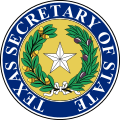 Seal of Texas Secretary of State.svg