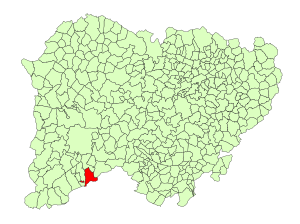 Location in Salamanca