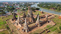 Wat Chaiwatthanaram by drone