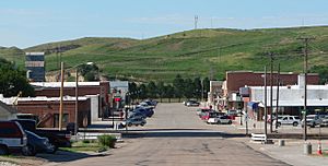 Downtown Wauneta: Tecumseh Avenue, looking north