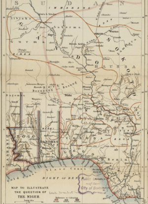 1898 Niger map byJohnston BPL m0612007