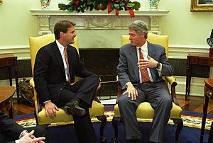 Bill Clinton and Evan Bayh