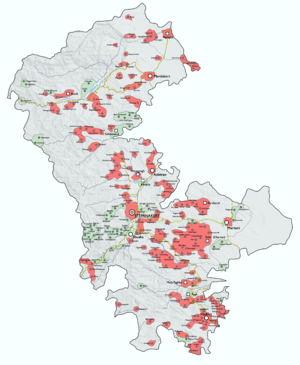 Detailed ethnic map of Nagorno-Karabakh before the First Karabakh War