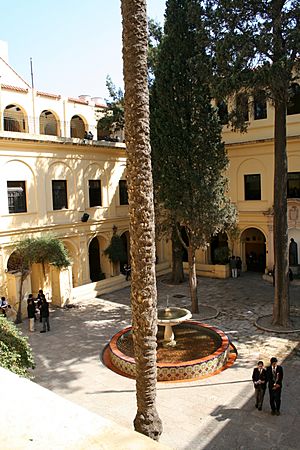 Inside the Colegio Montserrat