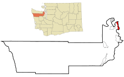 Location of Marrowstone, Washington