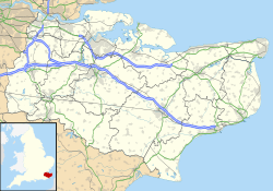 RAF Swingfield is located in Kent
