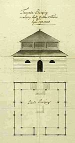 Kozienice Stara Synagoga-plan 1782