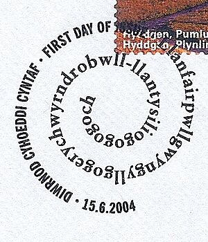 Llanfairpwllgwyngyllgogerychwyrndrobwllllantysiliogogogoch Postmark