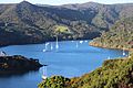 Looking Down at Port Fitzroy Great Barrier Island