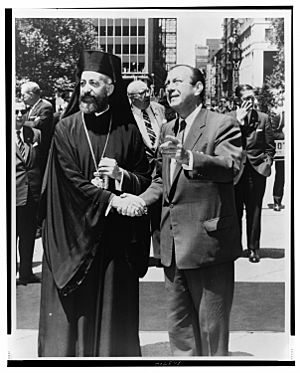 Makarios III and Robert F. Wagner NYWTS