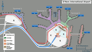 O'Hare airport map